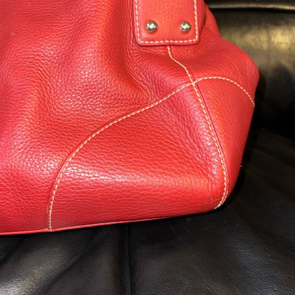 🔥🔥🔥Dooney & Bourke Red Leather Shoulder Bag - Picture 8 of 16
